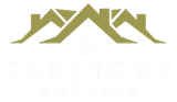 A logo for a company called capstone roofing