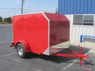 Red trailer - Custom Trailer in Fresno, CA
