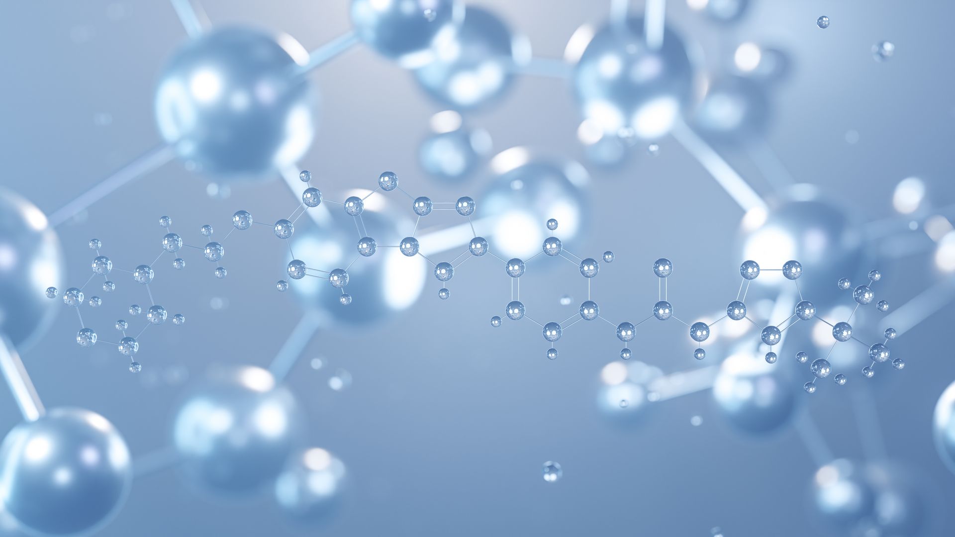 eine abstrakte Darstellung der Struktur eines Moleküls