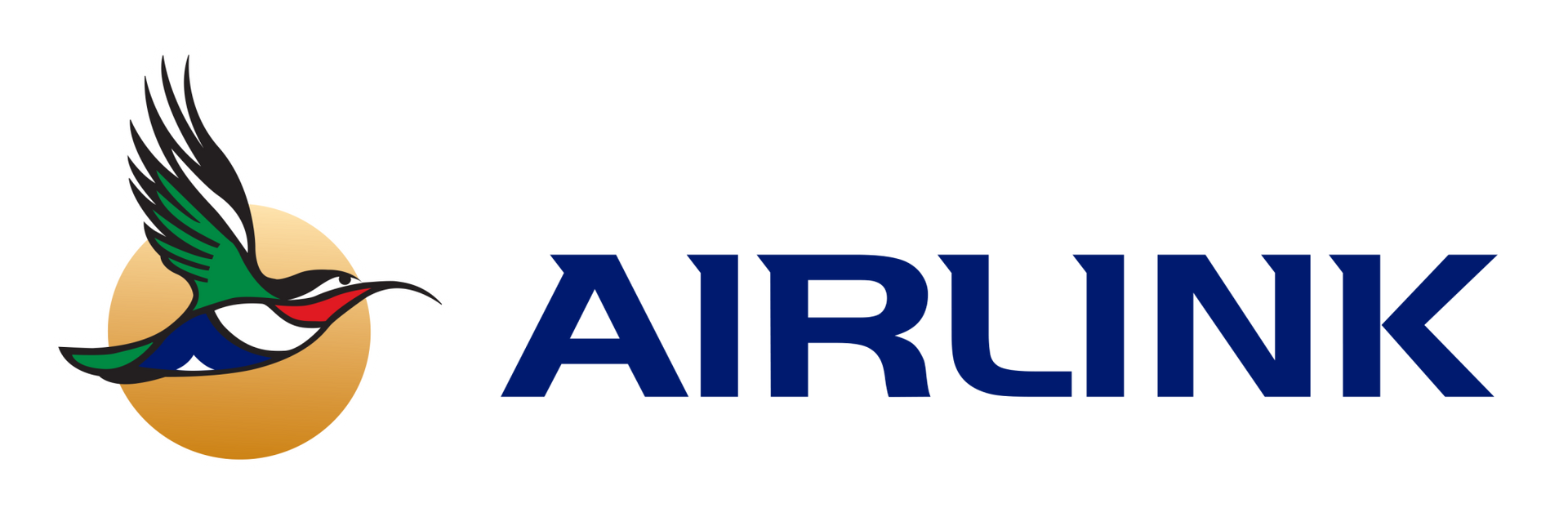 a logo for airlink with a bird on the tail