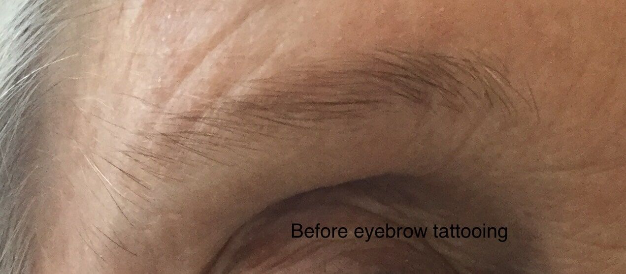 Before The Process of Eyebrow Tattooing — Cosmetic Tattooing in Bundaberg, QLD