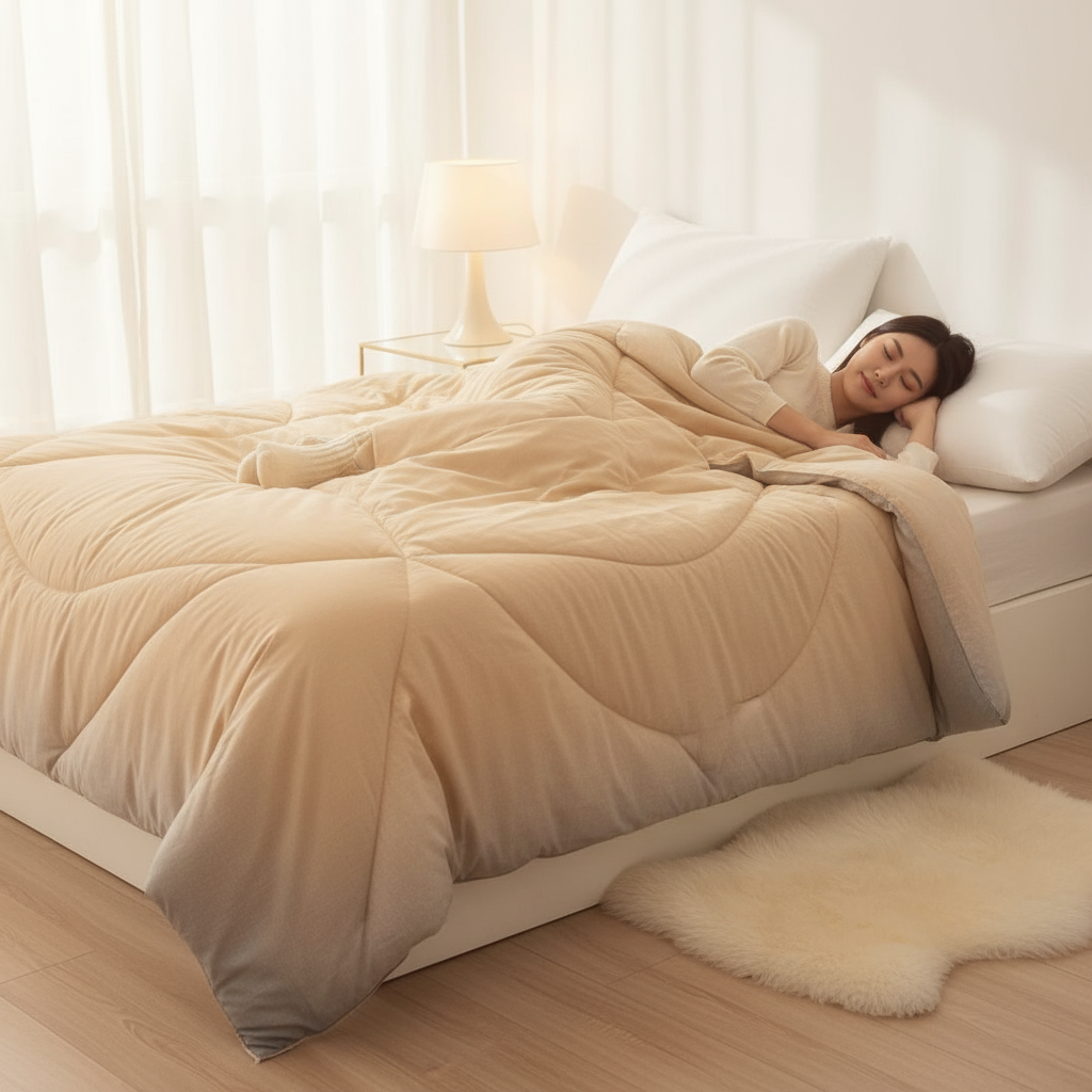 石墨烯瞬暖循環蓄熱被