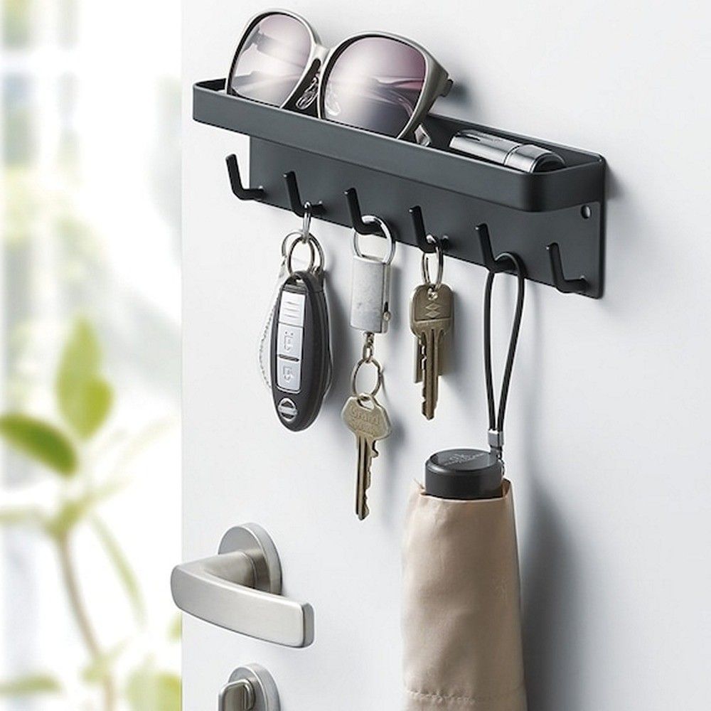 磁吸式鑰匙掛鉤置物架