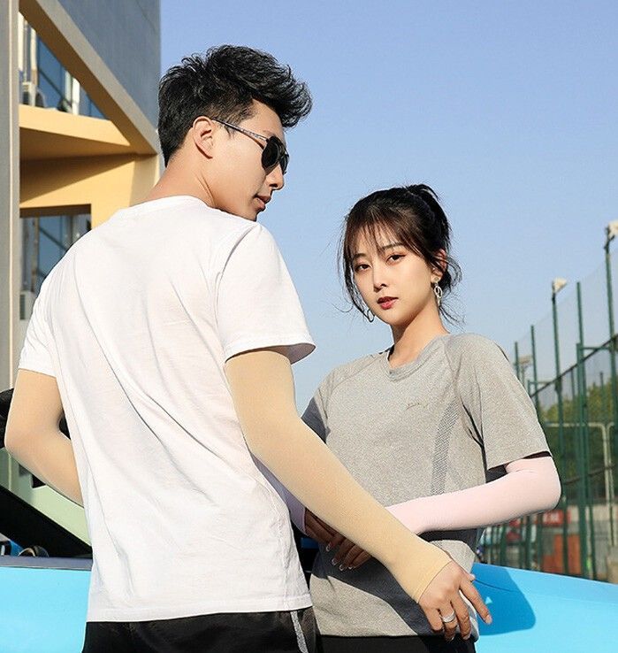 運動防曬冰絲袖套(1組5雙)  防曬袖套 防曬袖套-5雙入