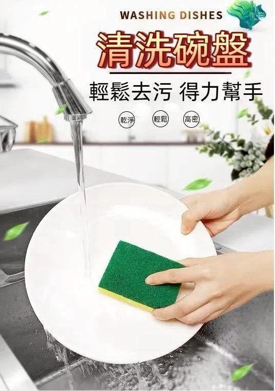 10入雙面菜瓜布