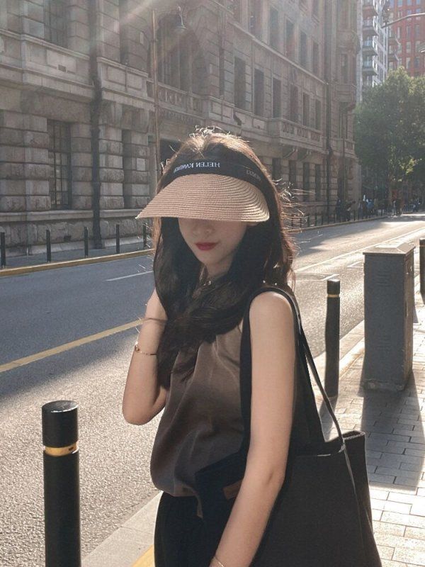 韓系瀏海救星 髮箍式防曬草帽