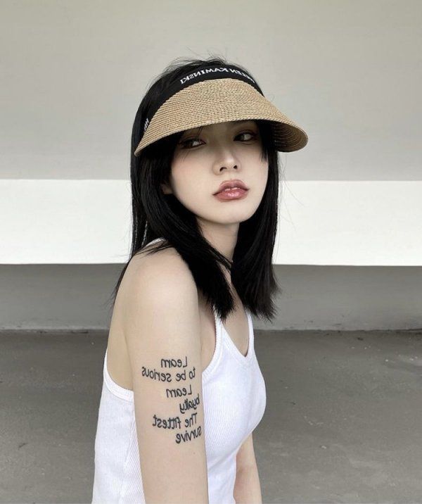 韓系瀏海救星 髮箍式防曬草帽