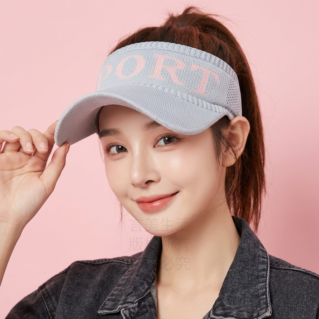 韓系V臉神隊友瞬涼空頂帽(買一送一)