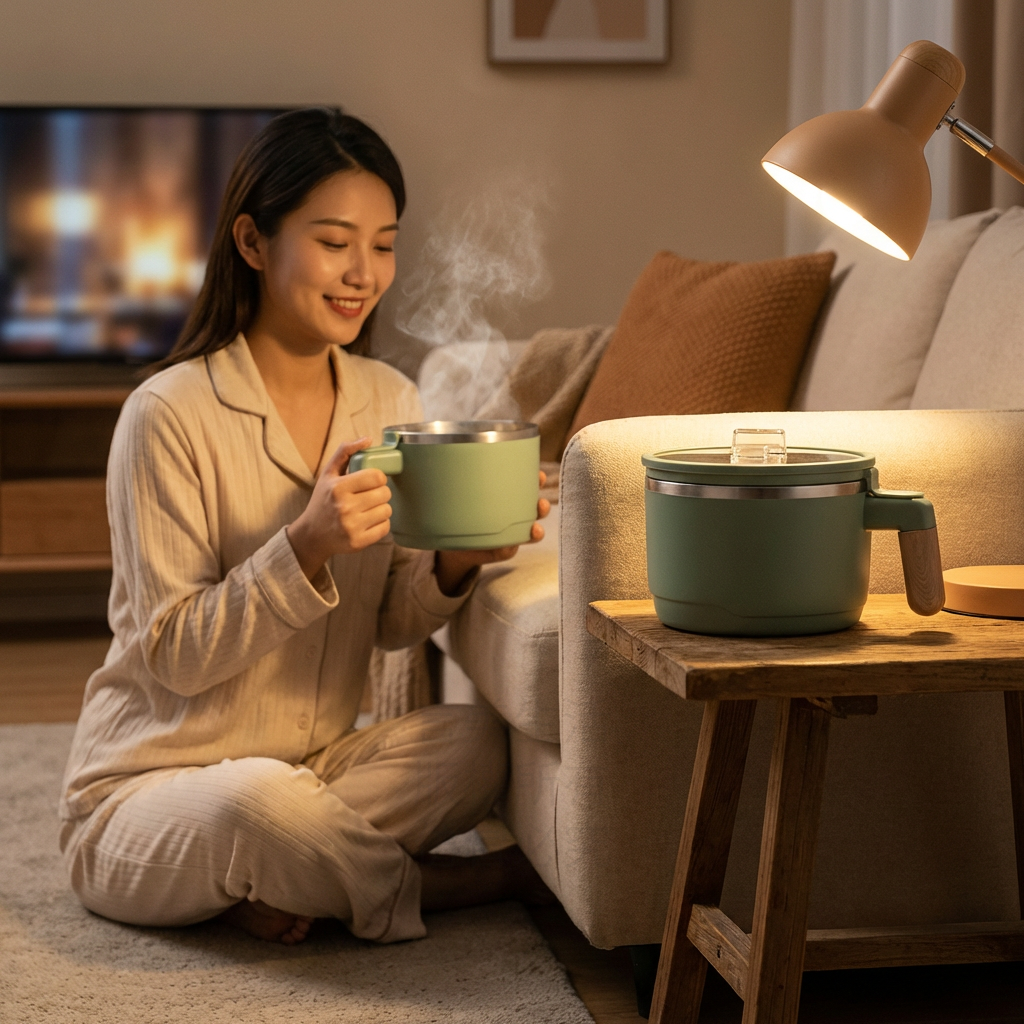 LazyBro追劇瀝水泡麵神器 不鏽鋼雙層隔熱碗 泡麵碗