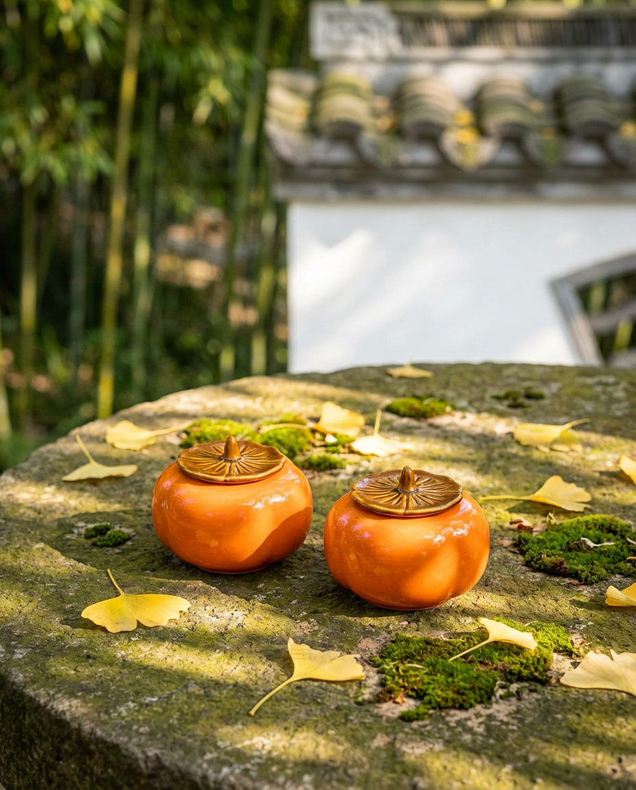 柿柿圓滿陶瓷雙罐禮盒