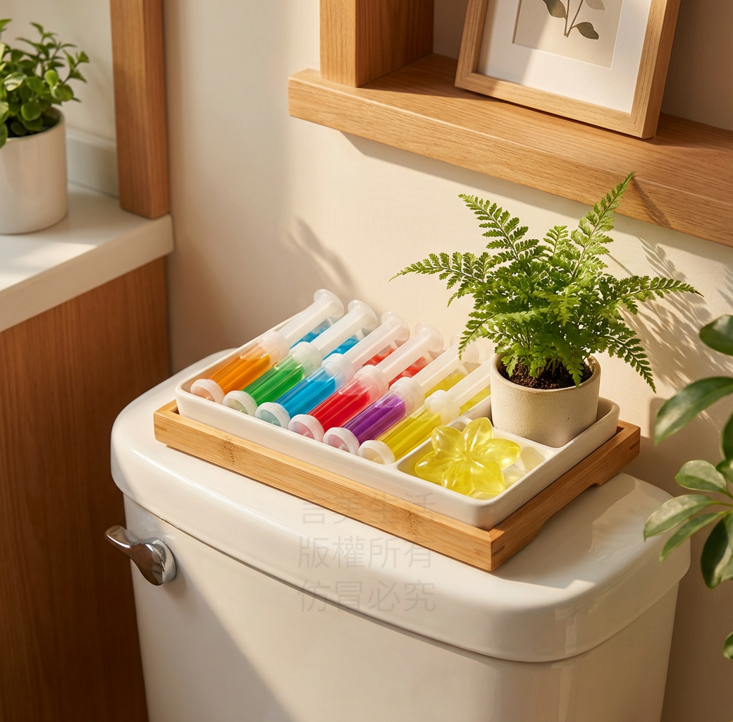 清潔凝膠馬桶小花(1組10支) 馬桶清潔芳香凝膠