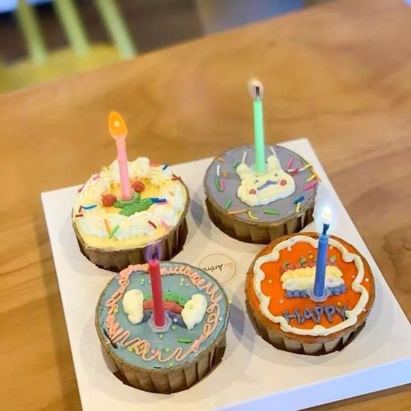 彩色火焰生日蠟燭(1組12支)