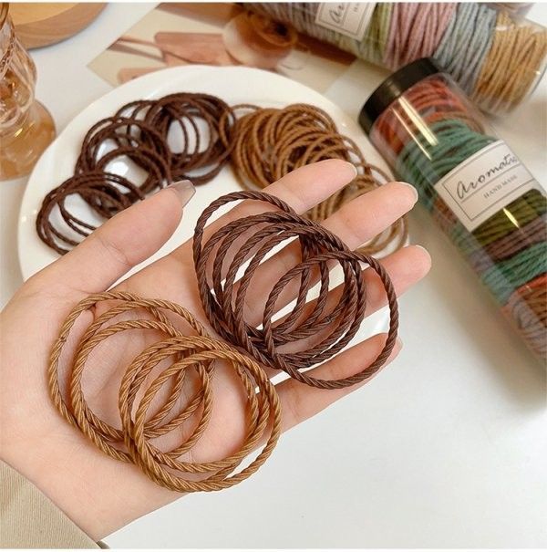 高馬尾彈力髮圈(1罐100條)