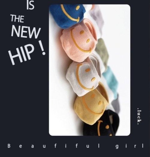 可愛笑臉短筒襪(1組7雙)