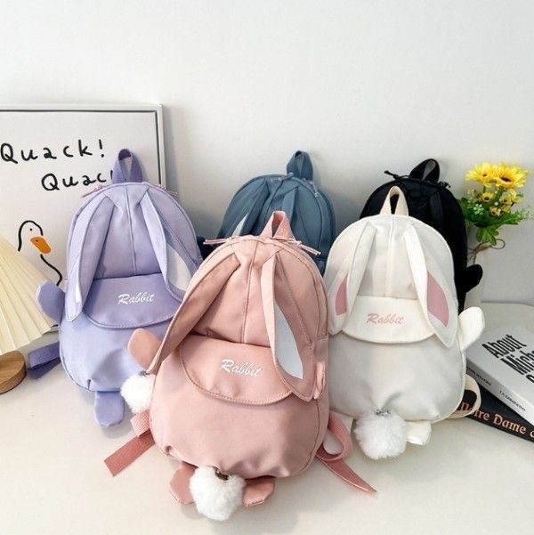 馬卡龍可愛兔兔肩包