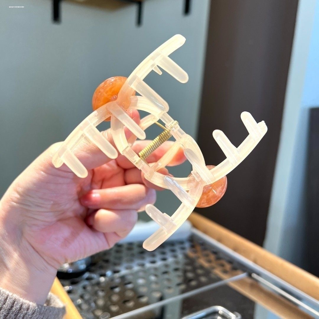 百搭果凍色貓眼石鯊魚夾(1組3入)