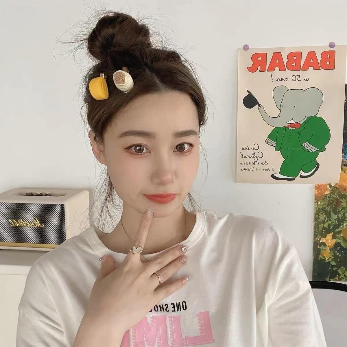 仿真食物髮夾(1組10入)