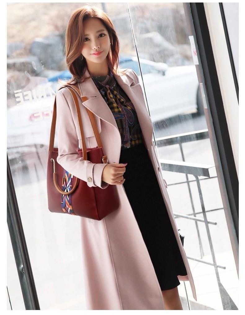 高質感撞色四件套子母包