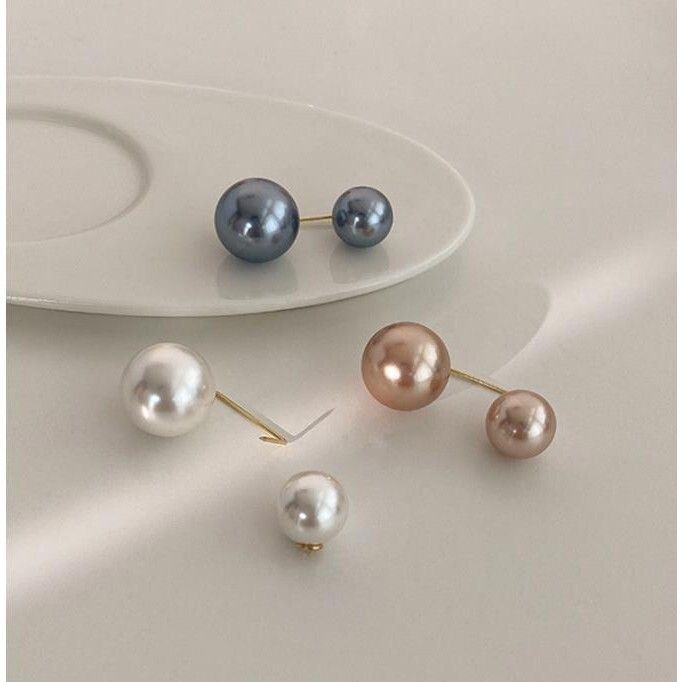 防走光雙頭珍珠領針胸針(買一送一)