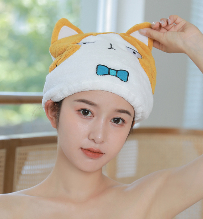 新款動物乾髮帽(1組2入)