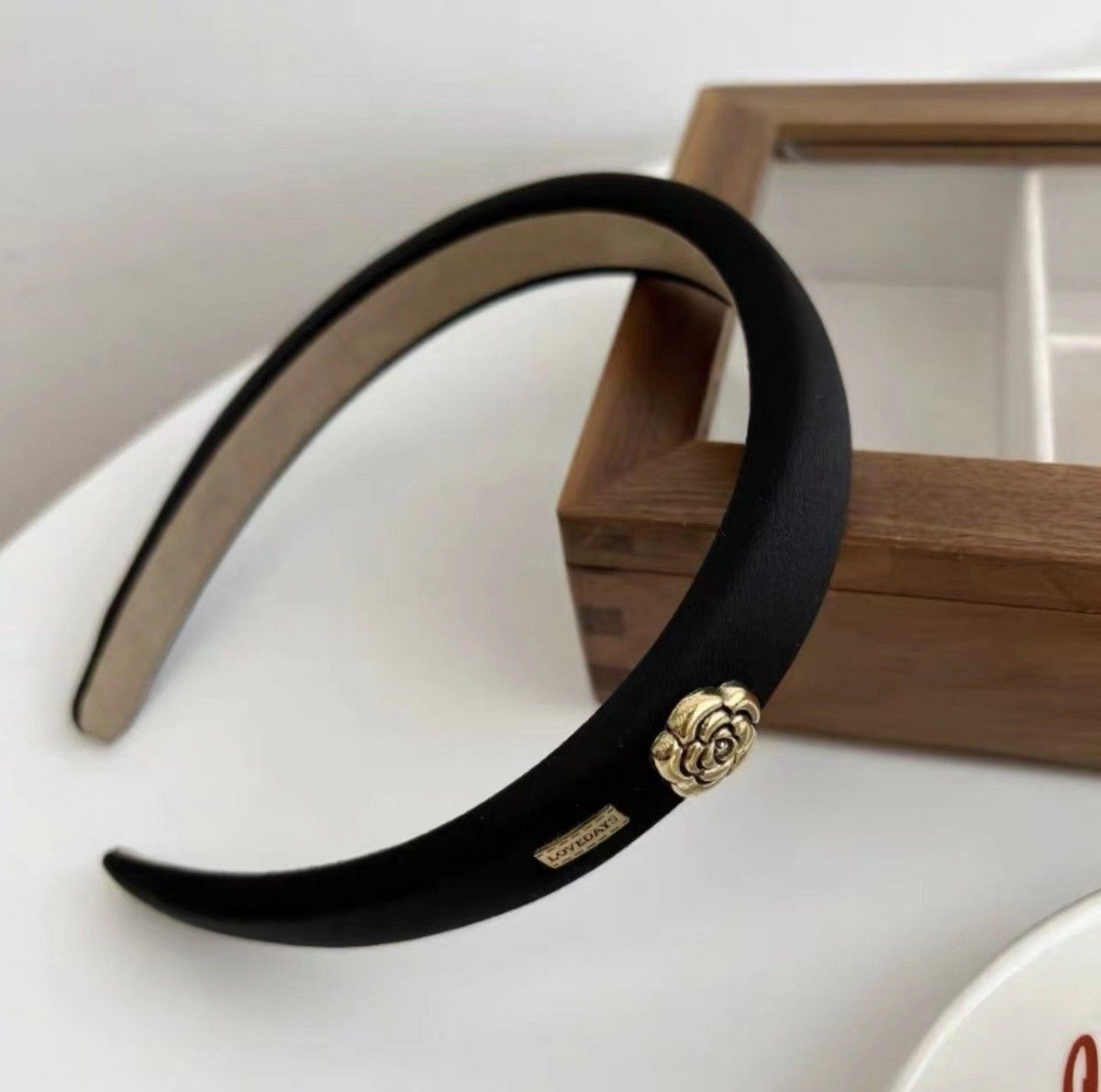 優雅名媛小香風山茶花髮箍(買一送一)