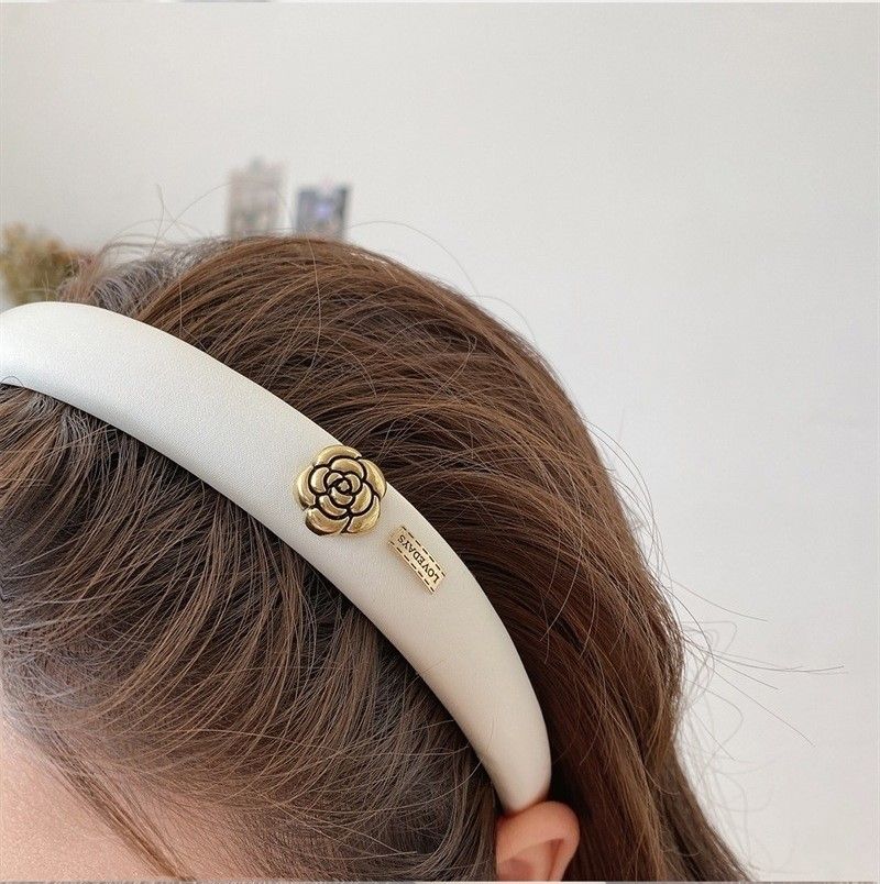 優雅名媛小香風山茶花髮箍(買一送一)