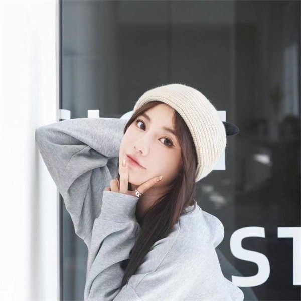 韓版熱銷秋冬貓耳貝雷帽
