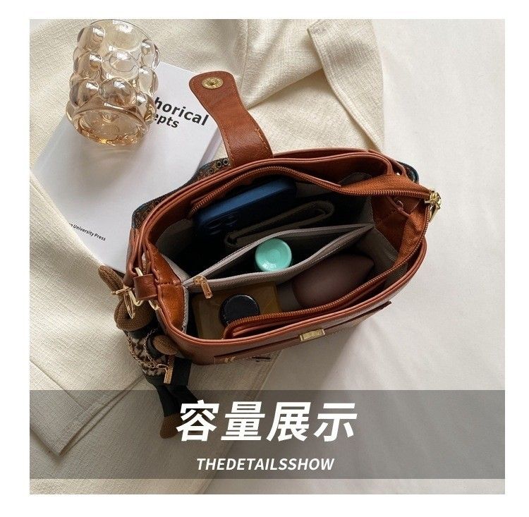 復古百搭手提水桶包