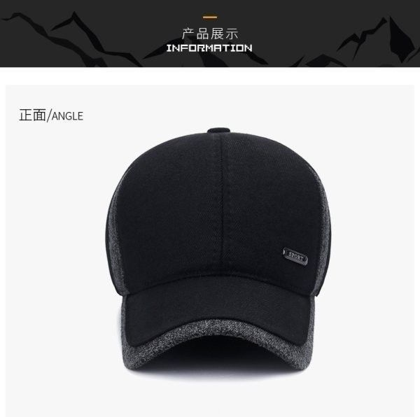 男士護耳保暖棉帽