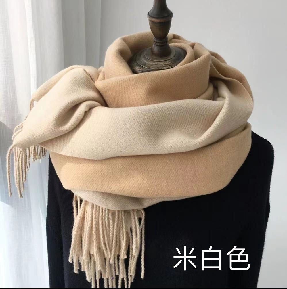 高質量輕奢羊毛絨圍巾