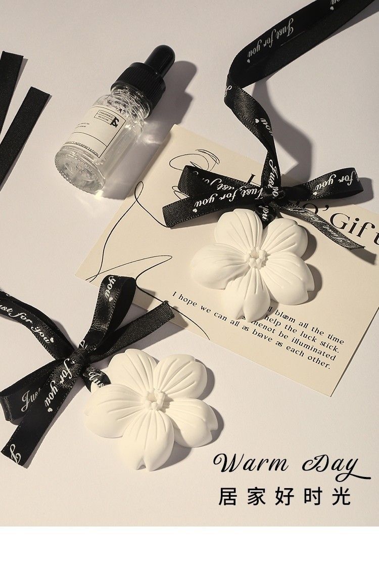 櫻花黑白結香薰掛片(1組5套)