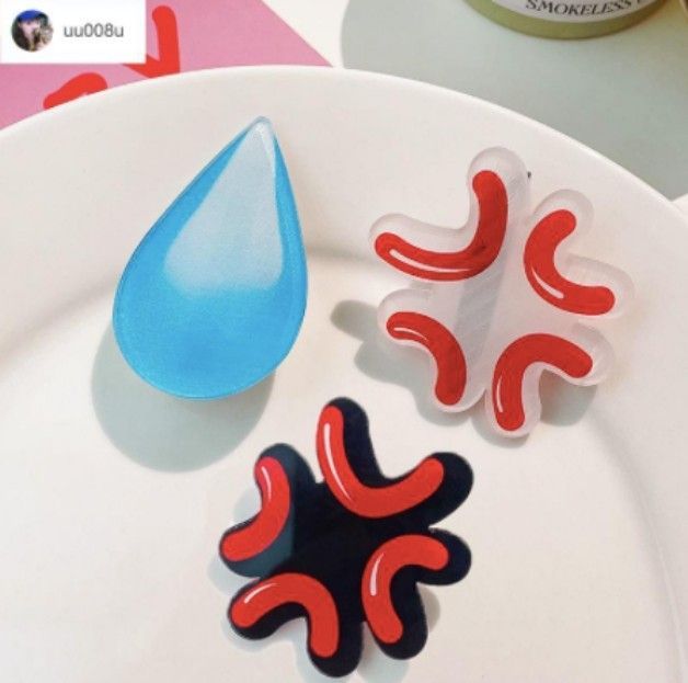 表情包髮夾 (1組10入)