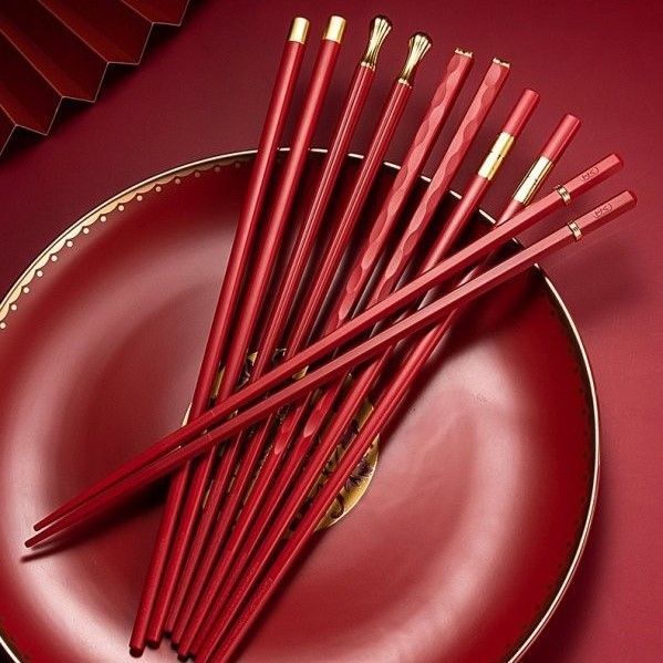 日系高顏質合金筷子(1組5雙)