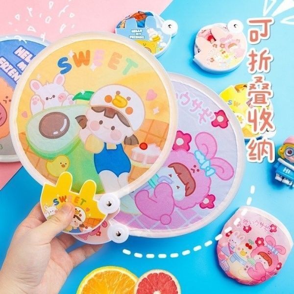 卡通折疊扇子(1組4入)