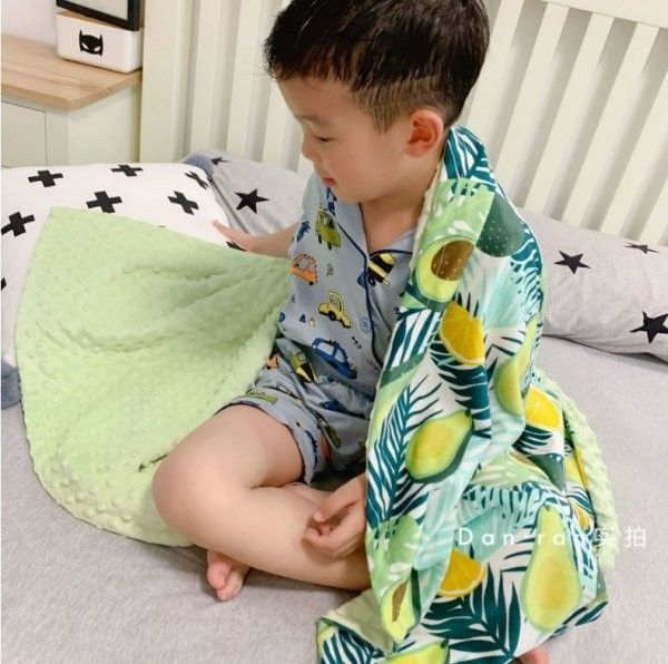 超柔感兒童小絨毯 豆豆毯