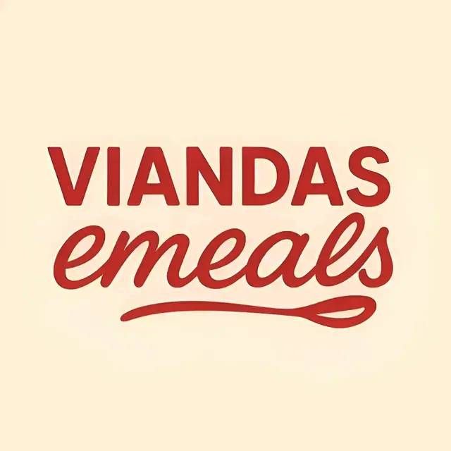 Un logotipo para viadas emeals con una cuchara en el medio.