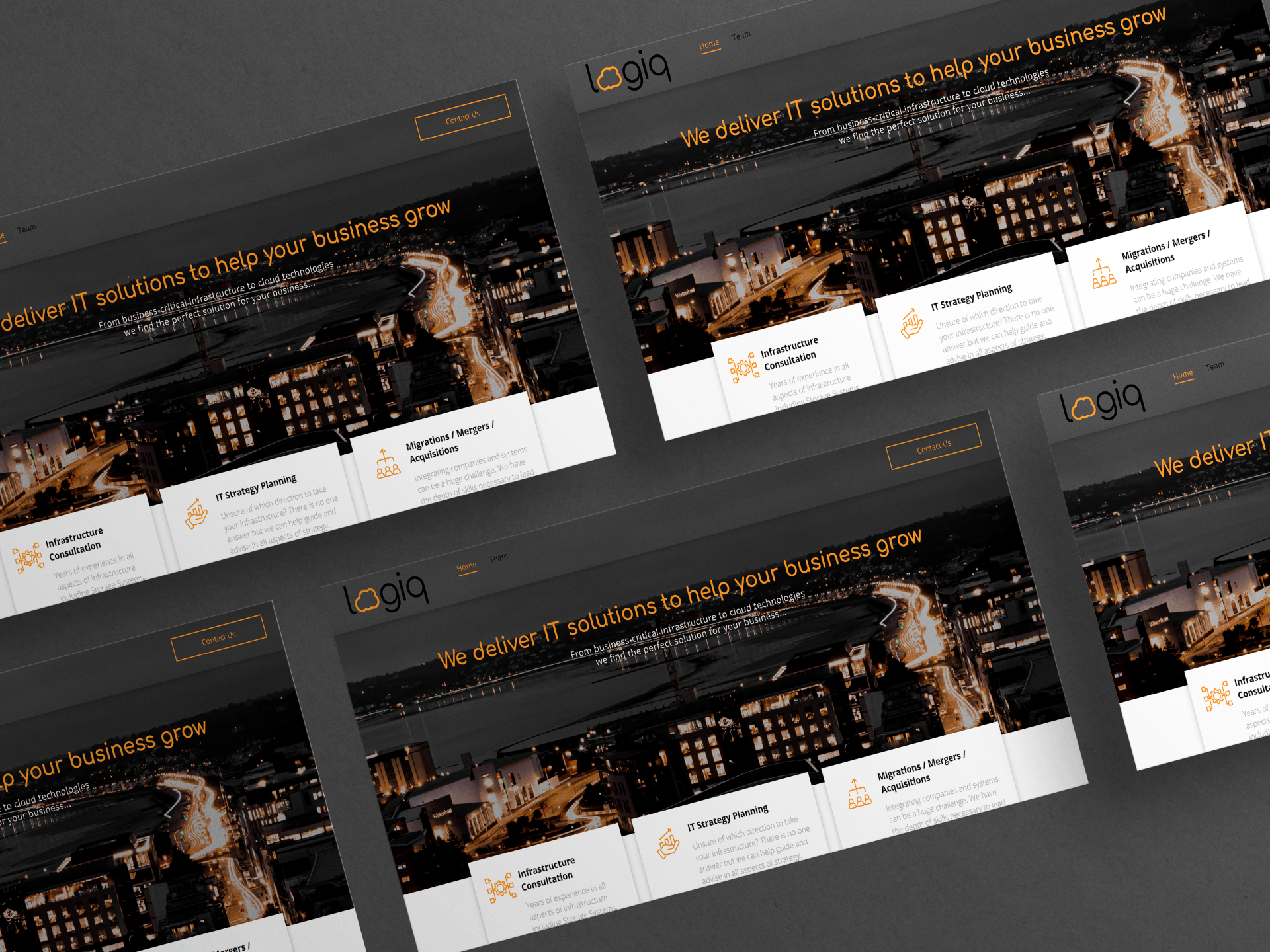Brand & Flair Website Design for Wales, Mid Wales, Welshpool, Newtown, Oswestry, Shrewsbury Lots of screenshots of the Logiq website