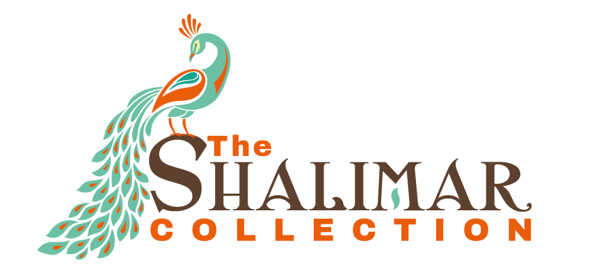 The logo for the shalimar collection has a peacock on it.