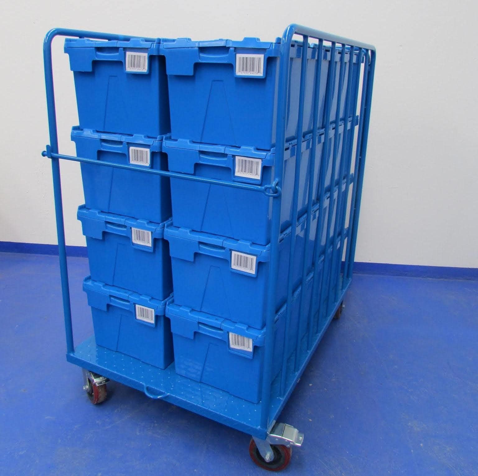 Caja Contenedora en Plástico Insdustrial para Almacenaje y Transporte