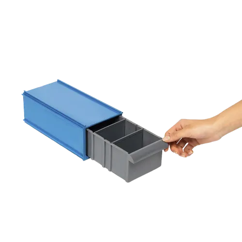 Gaveta plástica cerrada