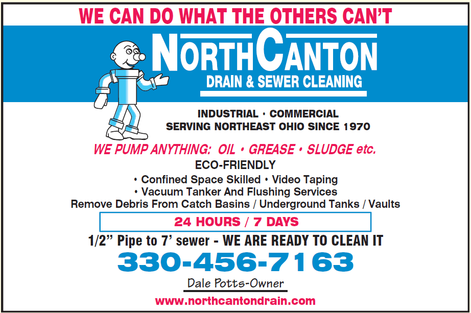 Sewerage Worker — North Canton Drain & Sewer Cleaning Service — North Canton, OH