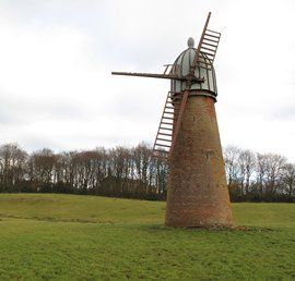 The dilapidated windmill