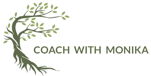 Olive green tree logo for breakup and divorce coach Monika Braglewicz.