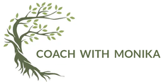 Olive green tree logo for breakup and divorce coach Monika Braglewicz.