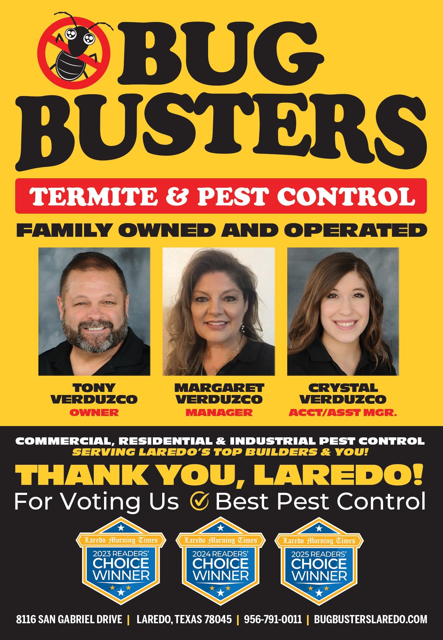 Bug Busters Termite & Pest Control Logo