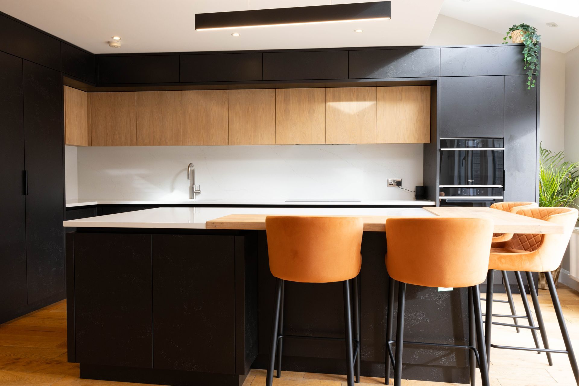 Custom Made Kitchen - Island, Marble Splashback