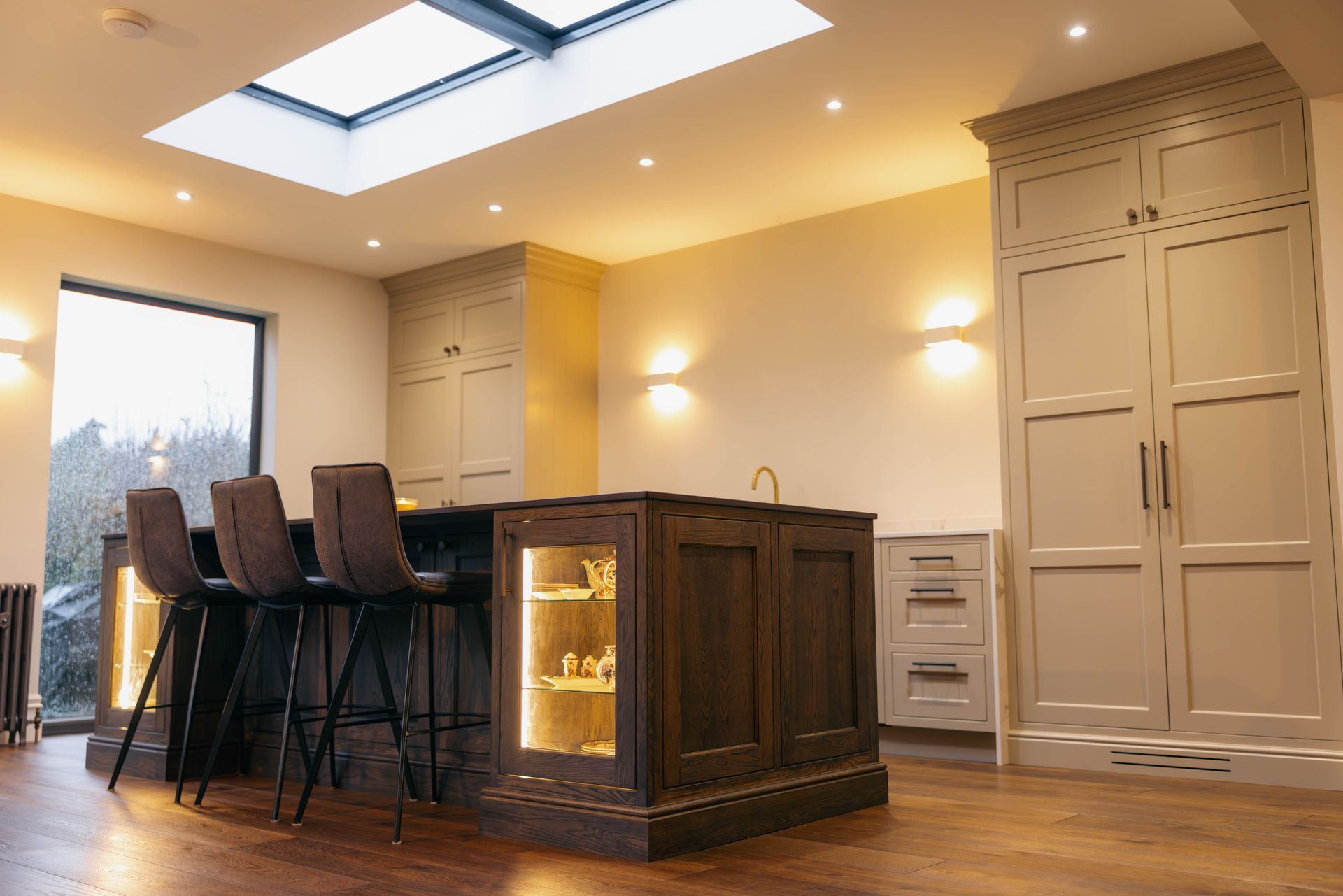 Solid Wood Island Cream Kitchen