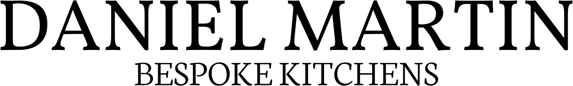 A logo for daniel martin bespoke kitchens is shown on a white background.