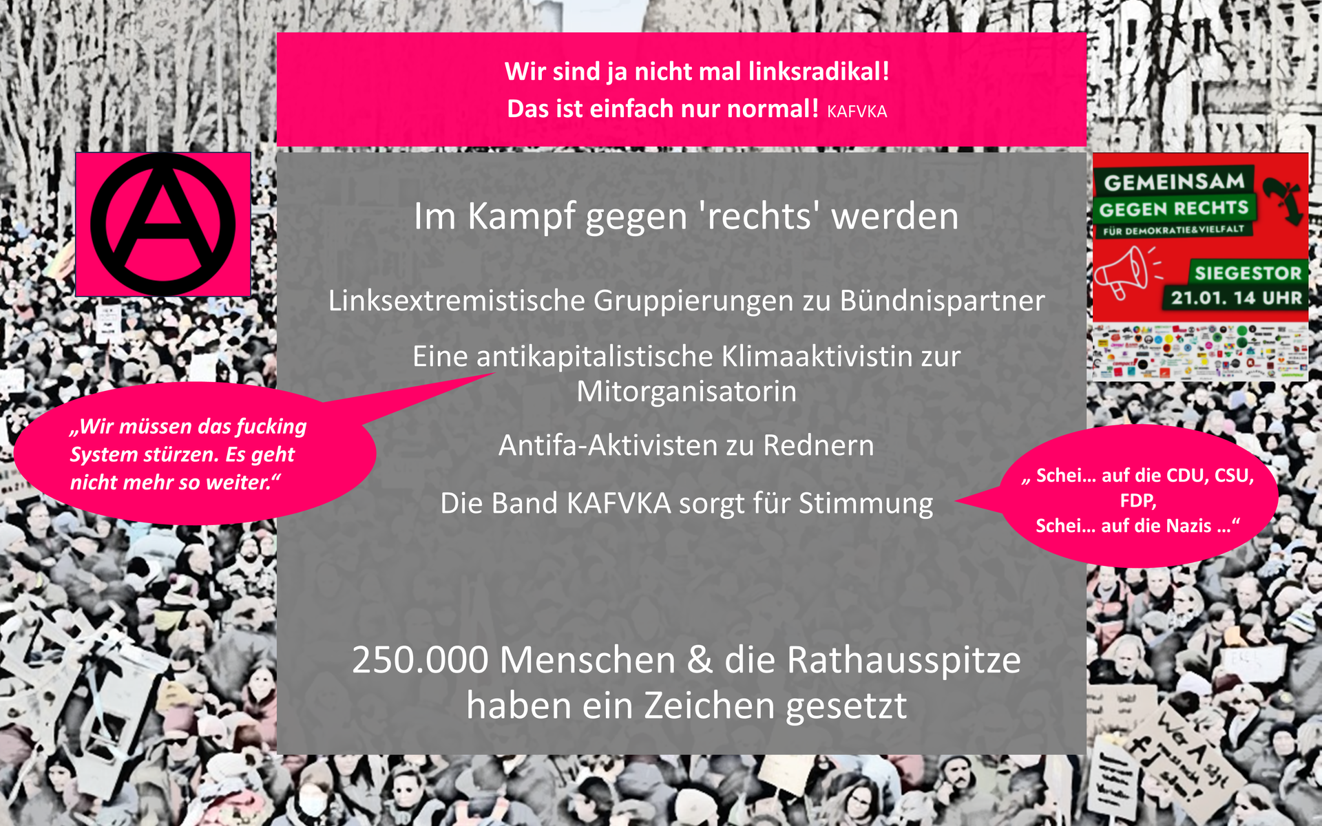 München ist Bundt! Gemeinsam gegen rechts