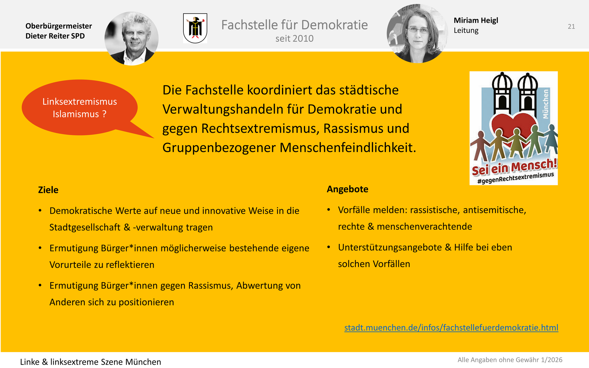 Fachstelle für Demokratie München